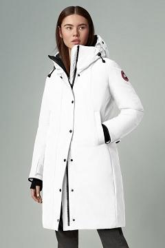 Chamarras Canada Goose Mujer Mexico - Sherbrooke Abrigos Blancos ZI2438907